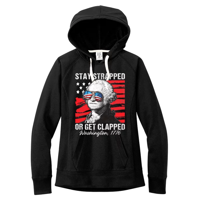 George Washington 1776 Stay Strapped Women's Fleece Hoodie