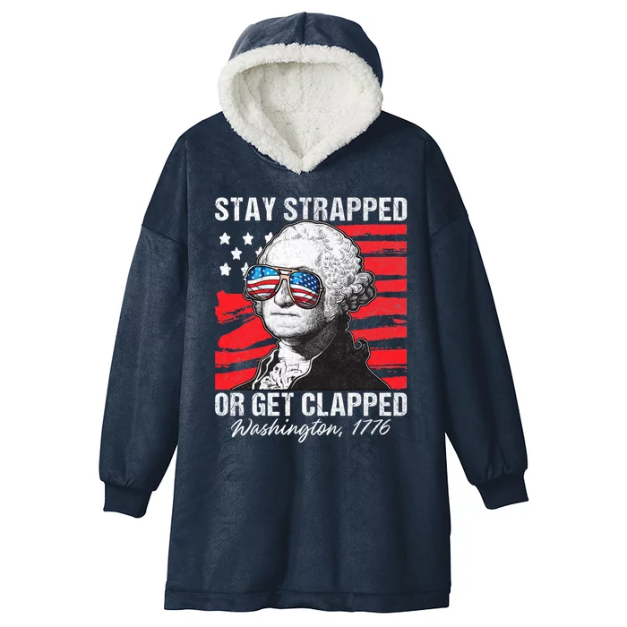 George Washington 1776 Stay Strapped Hooded Wearable Blanket