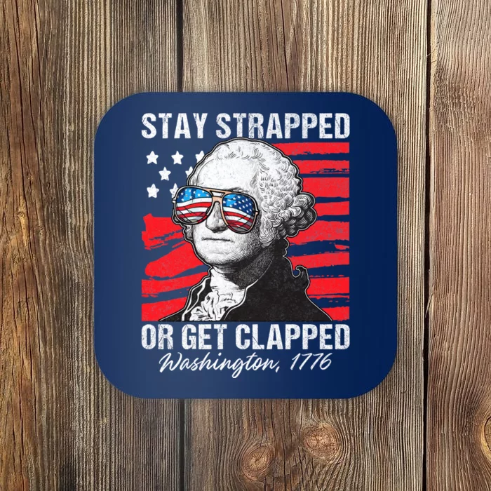 George Washington 1776 Stay Strapped Coaster