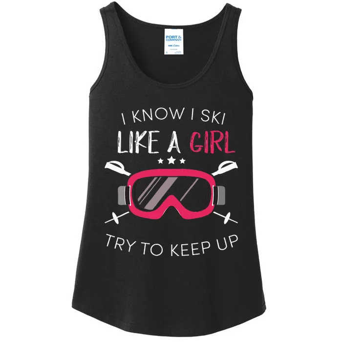 Girl Winter 2018 Skiing Ladies Essential Tank