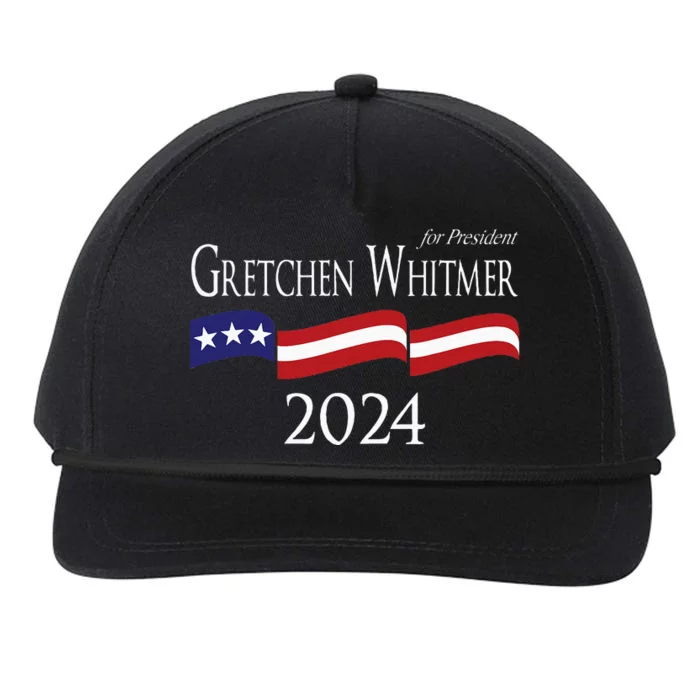 Gretchen Whitmer 2024 For President Election Campaign Snapback Five-Panel Rope Hat