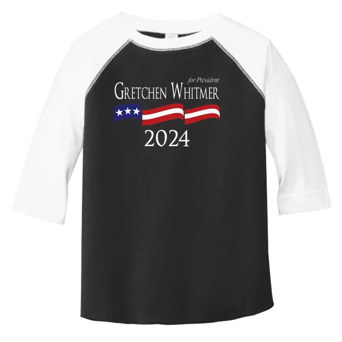 Gretchen Whitmer 2024 For President Election Campaign Toddler Fine Jersey T-Shirt