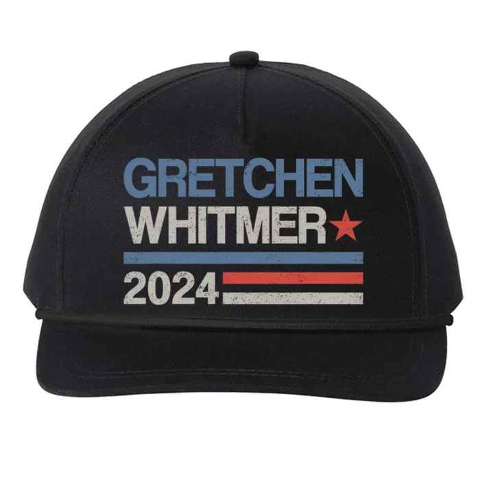 Gretchen Whitmer 2024 For President Election Campaign Funny Snapback Five-Panel Rope Hat