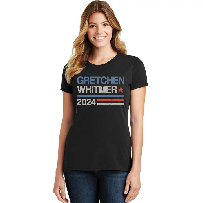 Gretchen Whitmer 2024 For President Election Campaign Funny Women's T-Shirt