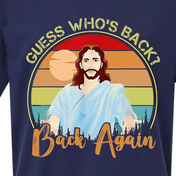 Guess Who's Back Happy Easter! Jesus Christian Matching Sueded Cloud Jersey T-Shirt