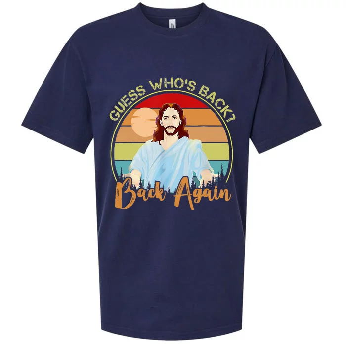 Guess Who's Back Happy Easter! Jesus Christian Matching Sueded Cloud Jersey T-Shirt