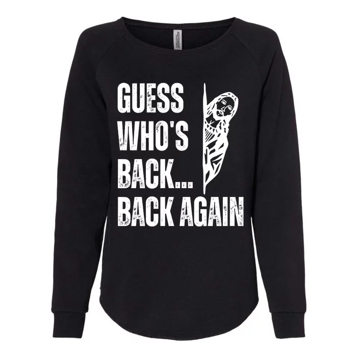 Guess Whos Back Again Jesus Easter Womens California Wash Sweatshirt