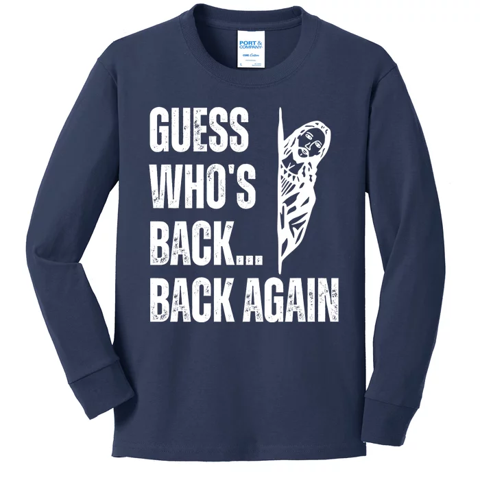 Guess Whos Back Again Jesus Easter Kids Long Sleeve Shirt