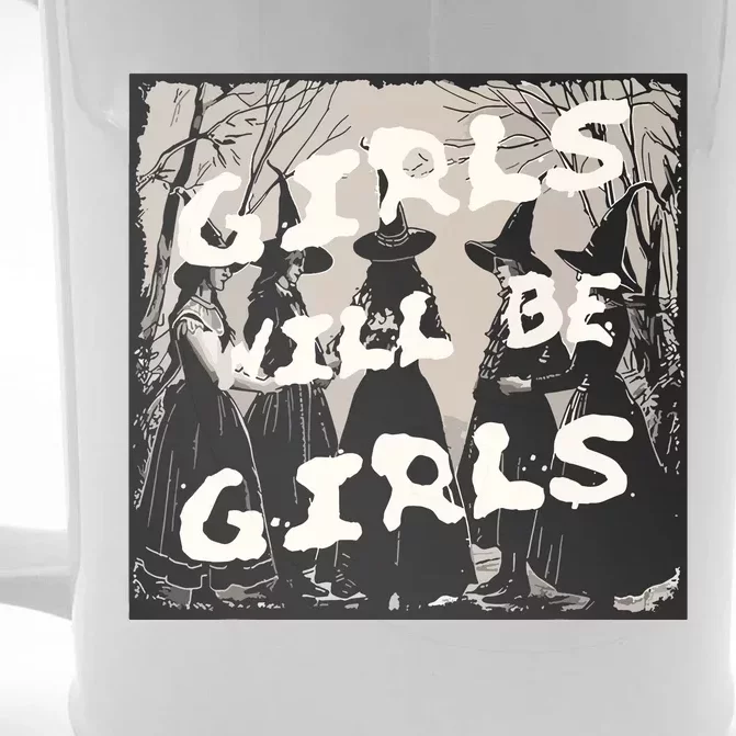 Girl Will Be Girl Witch Witchy Funny Halloween Vibes Women Front & Back Beer Stein