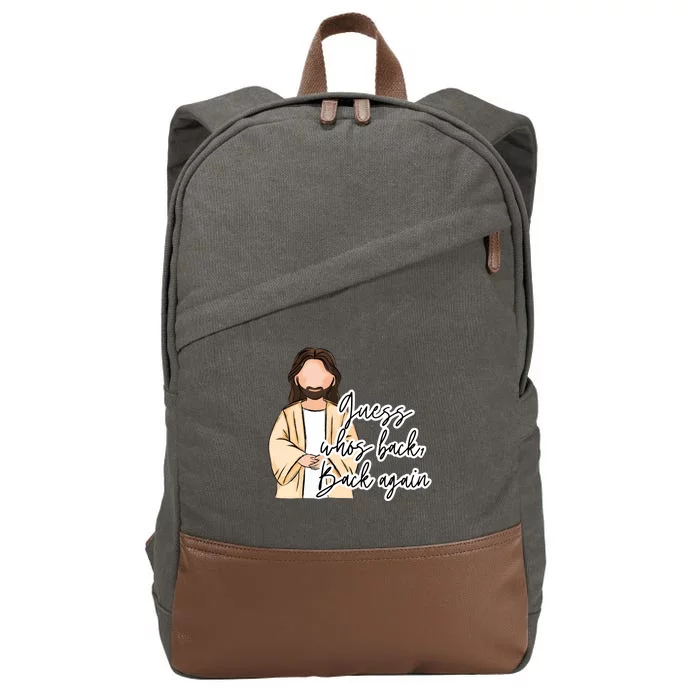 Guess WhoS Back Back Again Cotton Canvas Backpack