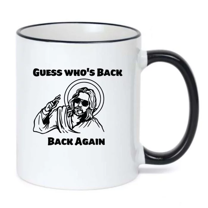 Guess Who's Back Back Again Happy Easter Black Color Changing Mug