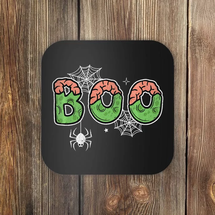 Ghost With Bow Boo Halloween Costume Coaster