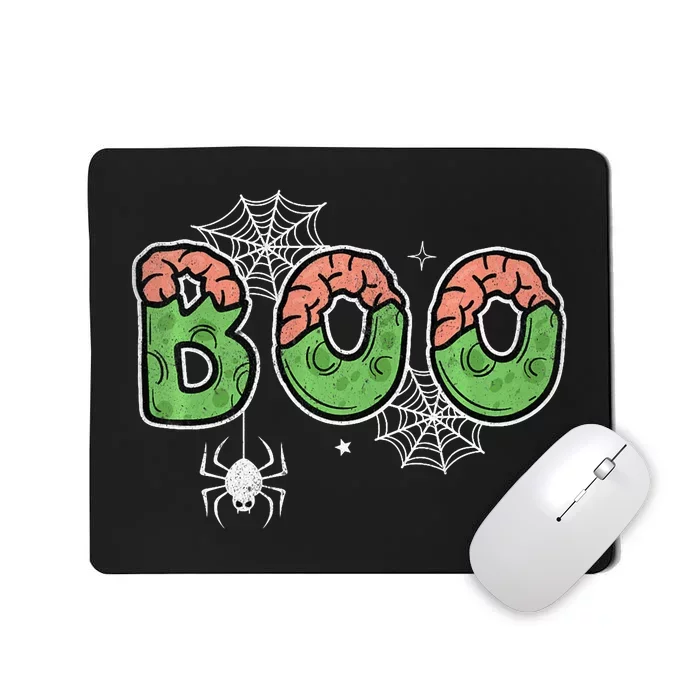 Ghost With Bow Boo Halloween Costume Mousepad