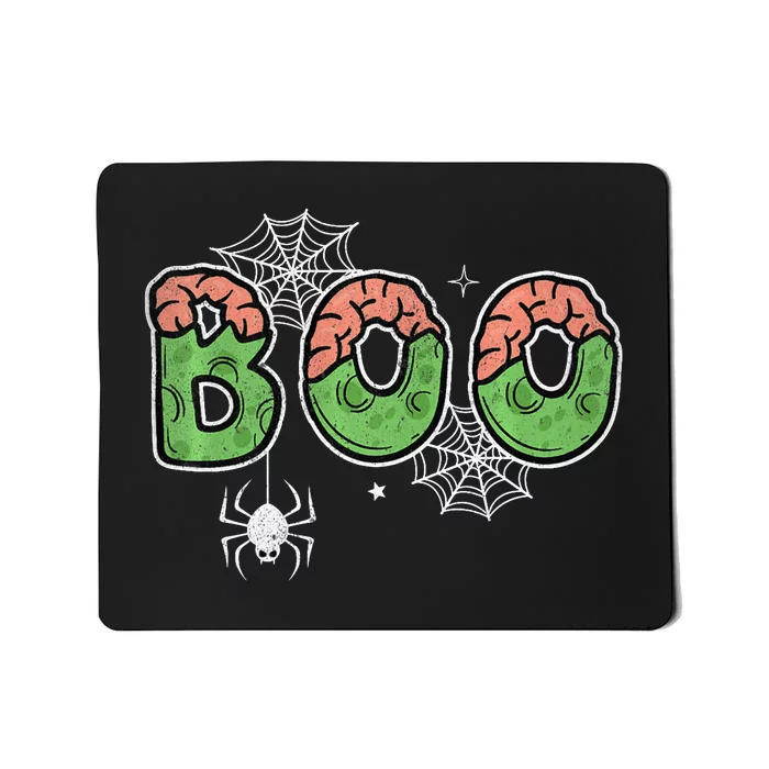 Ghost With Bow Boo Halloween Costume Mousepad