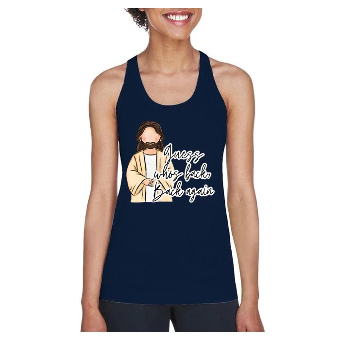 Guess WhoS Back Back Again Women's Racerback Tank