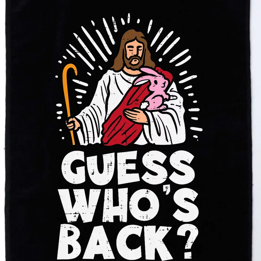 Guess Whos Back Jesus Easter Funny Religious Platinum Collection Golf Towel