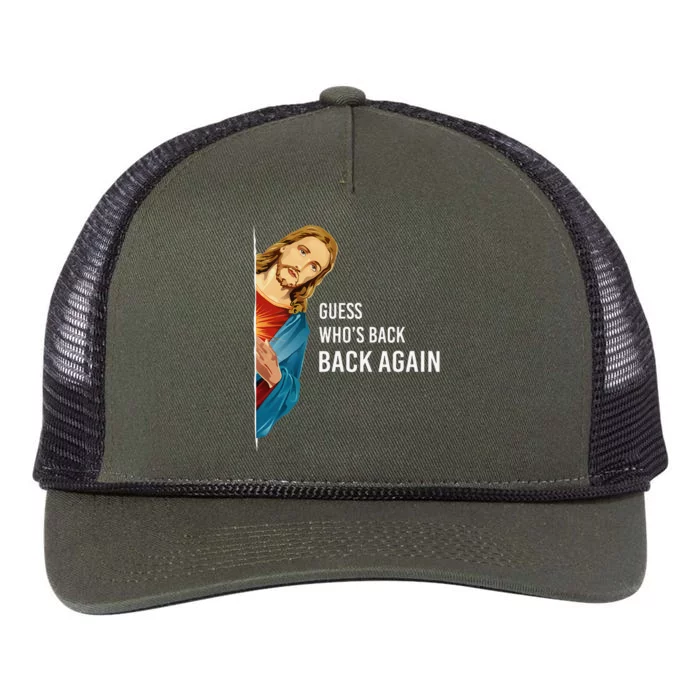 Guess Who's Back? Back Again Retro Rope Trucker Hat Cap