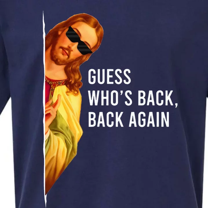 Guess Who's Back Back Again Happy Easter! Jesus Christ Sueded Cloud Jersey T-Shirt