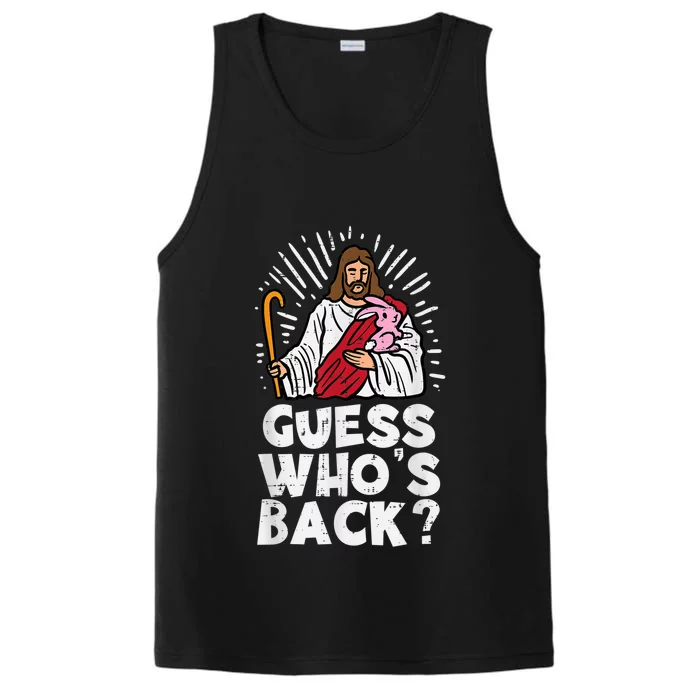 Guess Whos Back Jesus Easter Funny Religious  Wo k.i.d.s Performance Tank