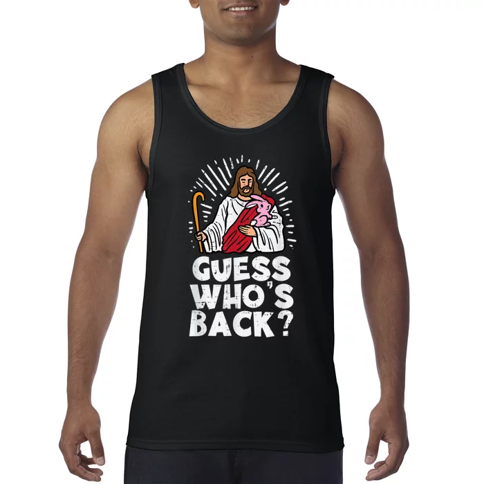 Guess Whos Back Jesus Easter Funny Religious  Wo k.i.d.s Tank Top