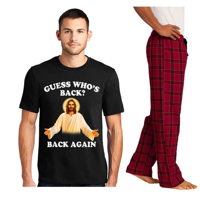 Guess Who's Back Back Again Happy Easter Jesus Christ Pajama Set