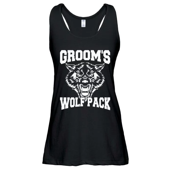 Grooms Wolfpack Bachelor Party Drinking Team Gift Ladies Essential Flowy Tank