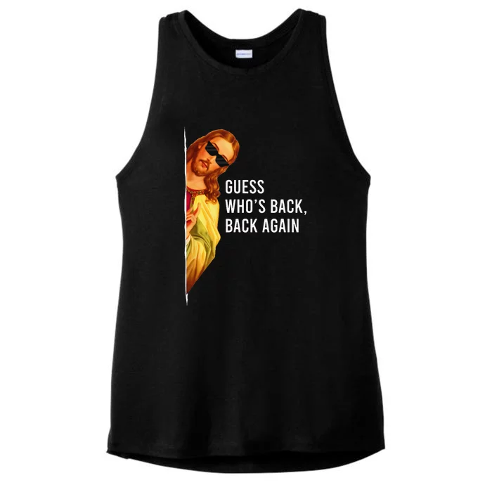 Guess Who's Back? Back Again Ladies Tri-Blend Wicking Tank