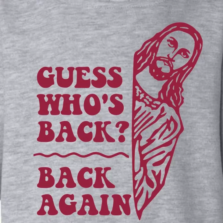 Guess Who's Back Back Again Happy Easter Toddler Hoodie