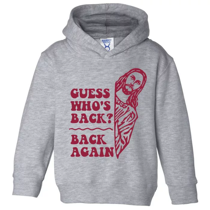 Guess Who's Back Back Again Happy Easter Toddler Hoodie