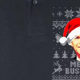 George W Bush Merry Bushmas Funny Christmas Softstyle Adult Sport Polo