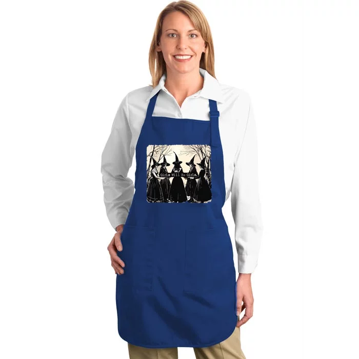 Girl Will Be Girl Witch Full-Length Apron With Pocket