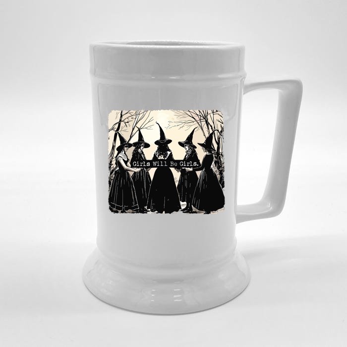 Girl Will Be Girl Witch Front & Back Beer Stein