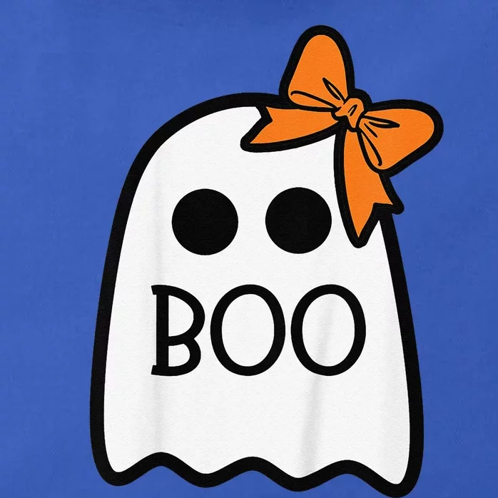 Ghost With Bow Boo Halloween Zip Tote Bag