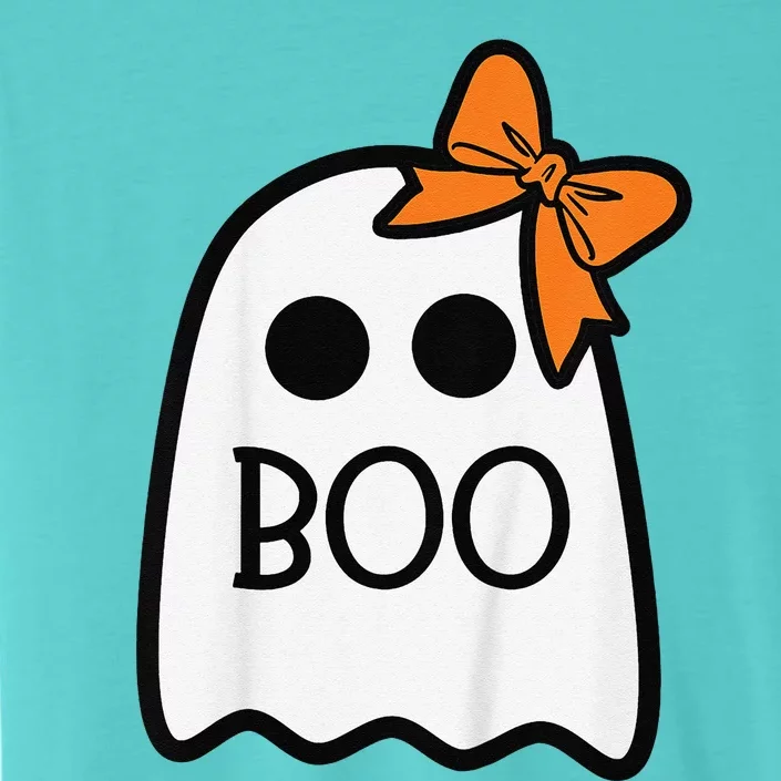 Ghost With Bow Boo Halloween ChromaSoft Performance T-Shirt