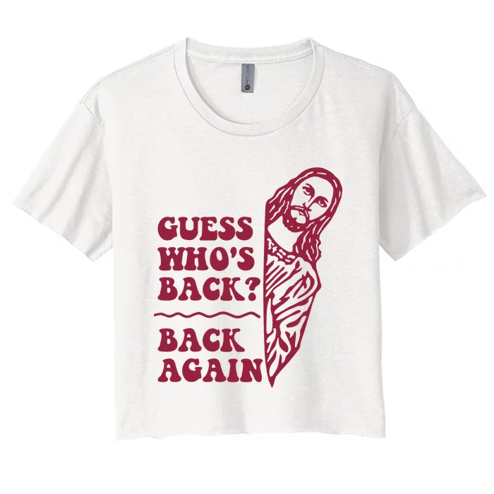 Guess Who's Back? Back Again Women's Crop Top Tee