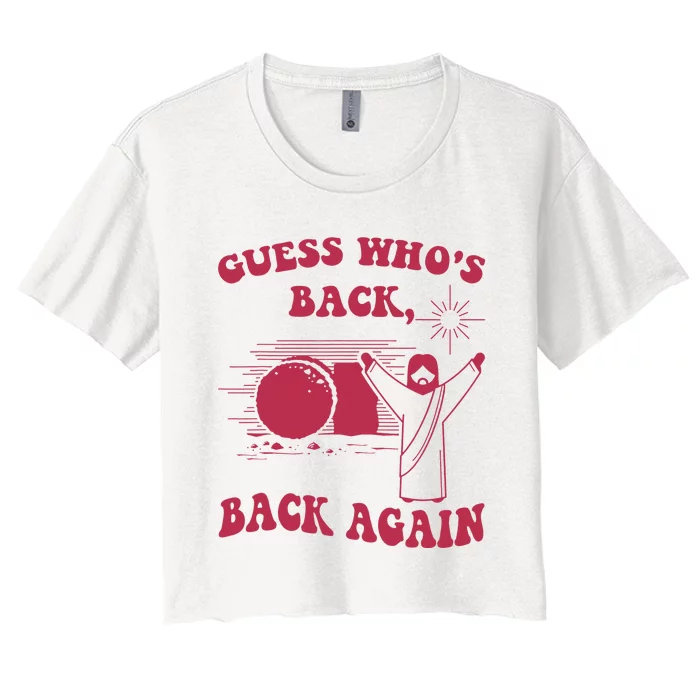 Guess Who's Back? Back Again Women's Crop Top Tee