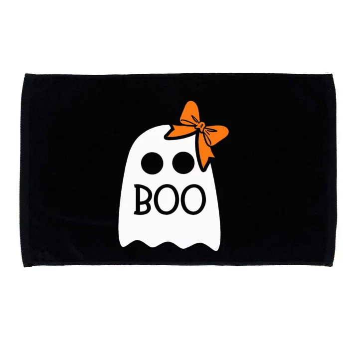 Ghost With Bow Boo Halloween Costume Microfiber Hand Towel