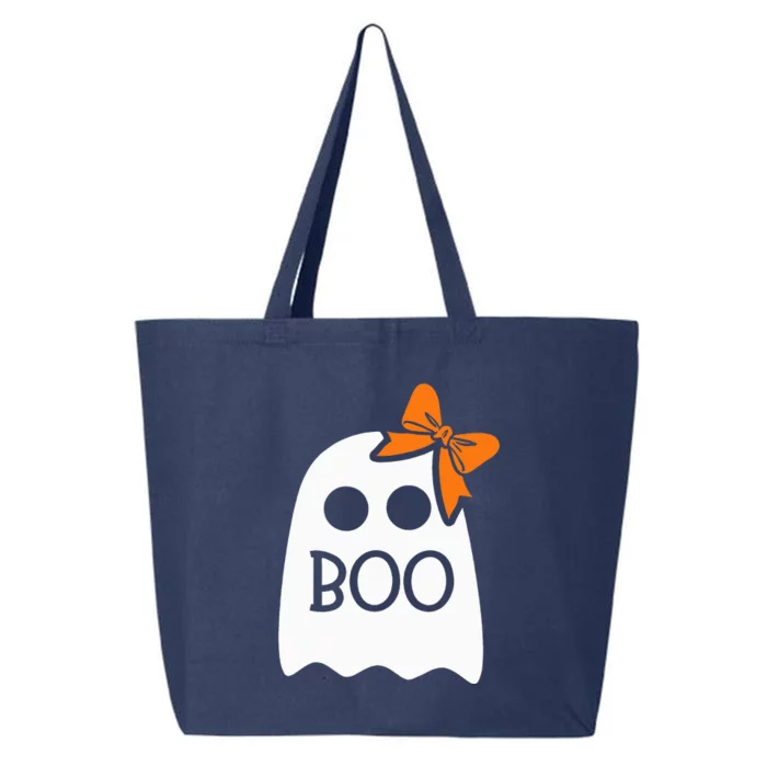 Ghost With Bow Boo Halloween Costume 25L Jumbo Tote