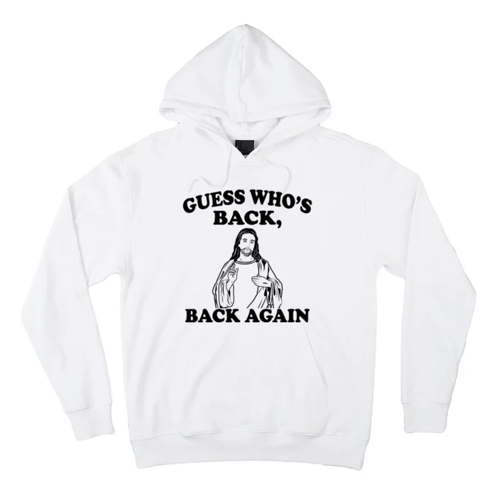 Guess Who's Back Again Funny Jesus Hoodie