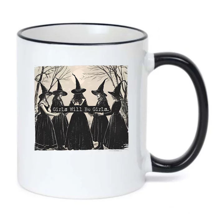 Girls Will Be Girls Halloween Witch Black Color Changing Mug