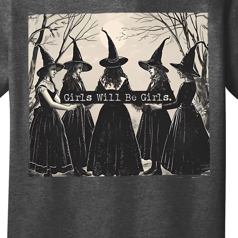 Girls Will Be Girls Halloween Witch T-Shirt