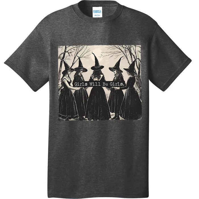 Girls Will Be Girls Halloween Witch T-Shirt