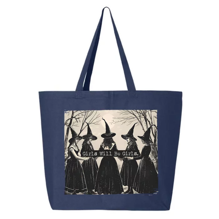 Girls Will Be Girls Halloween Witch 25L Jumbo Tote