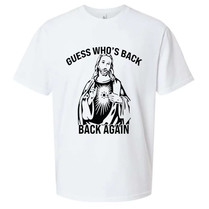 Guess Who's Back Back Again Happy Easter! Jesus Christ Sueded Cloud Jersey T-Shirt