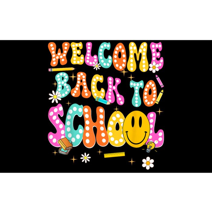 Groovy Welcome Back To School Teachers Bumper Sticker