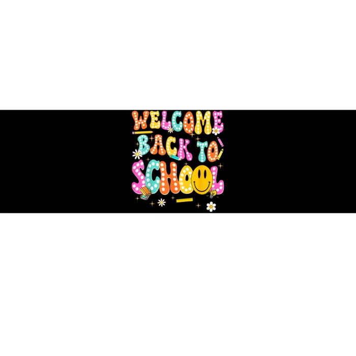 Groovy Welcome Back To School Teachers Bumper Sticker