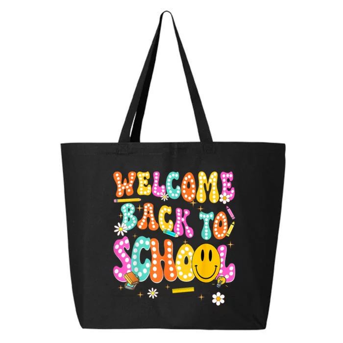 Groovy Welcome Back To School Teachers 25L Jumbo Tote