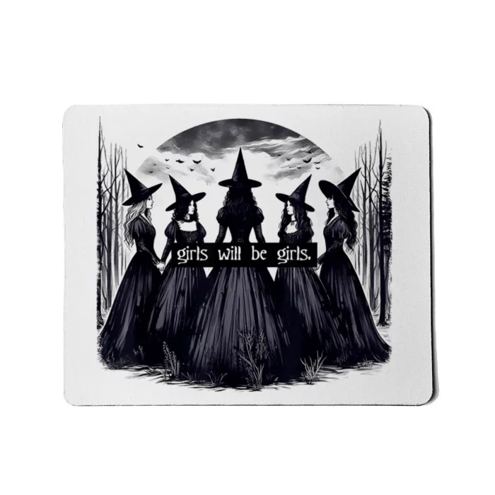 Girl Will Be Witch Halloween Funny Witchy Vibes Mousepad