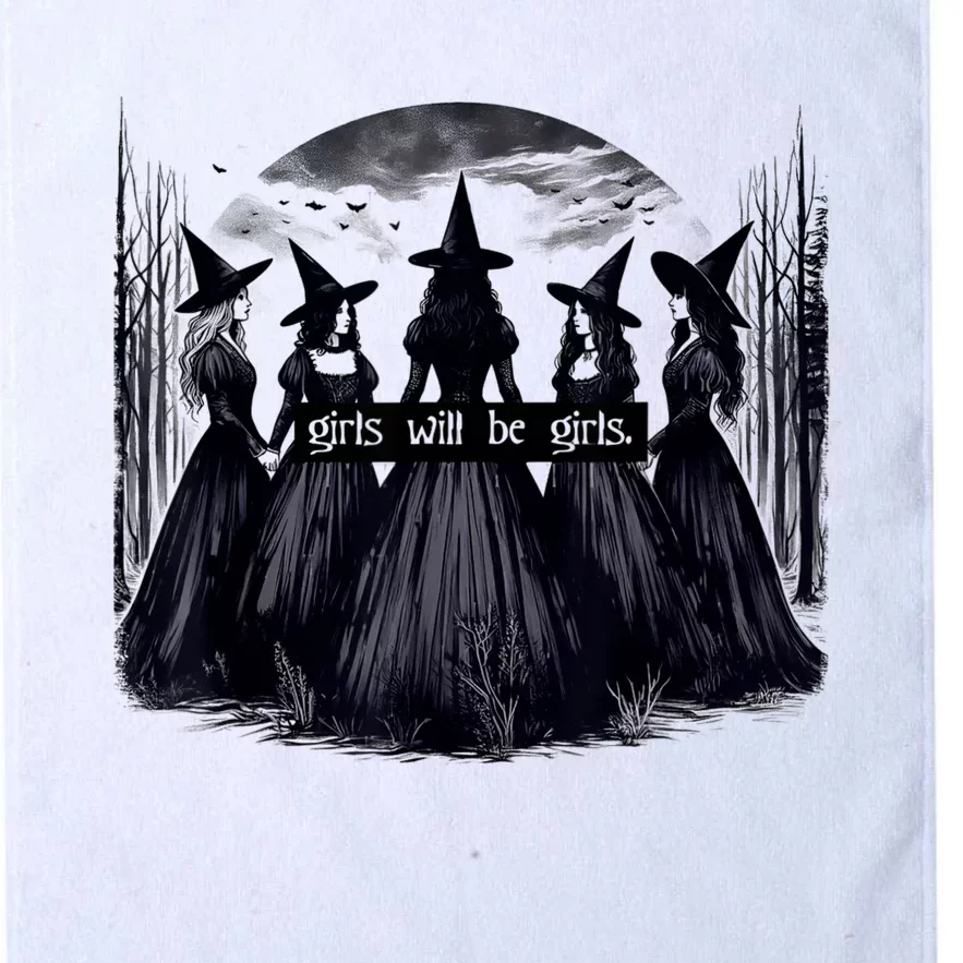 Girl Will Be Witch Halloween Funny Witchy Vibes Platinum Collection Golf Towel