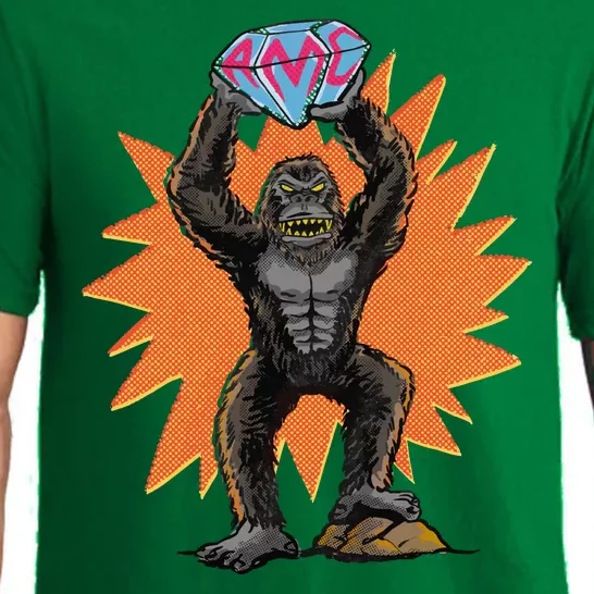 Gorilla With Big Diamond Pajama Set